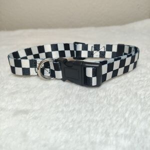NWT Vans Off The Wall Checkerboard Logo Dog Collar S/M  - 1"